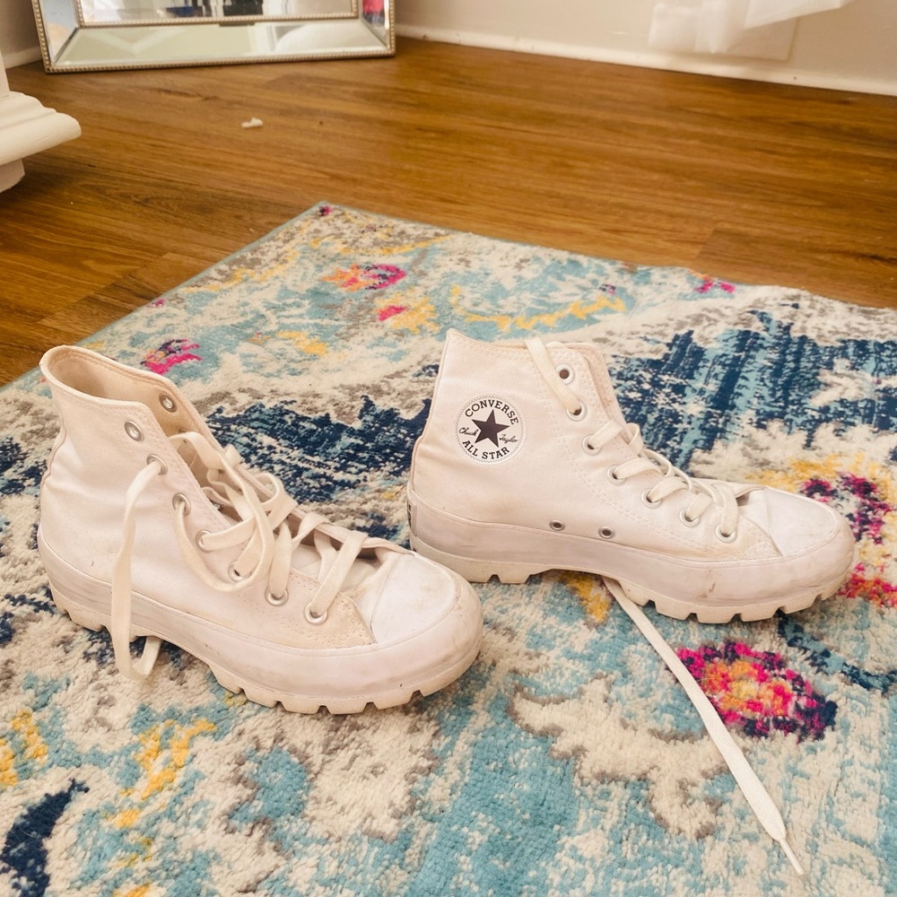 Converse Off-White High-Top Sneakers